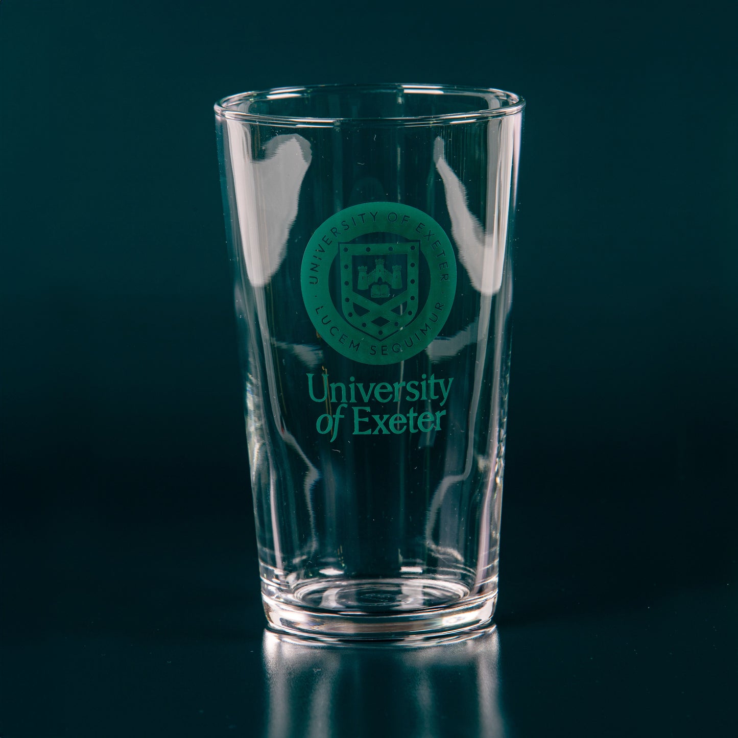 Exeter Logo Conique Pint Glass