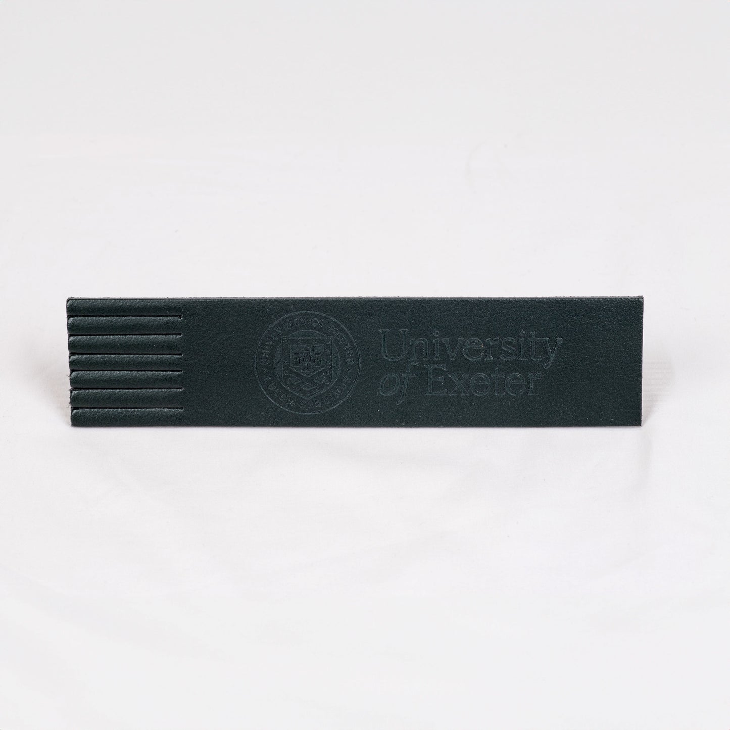 Exeter Logo Hampton Leather Bookmark