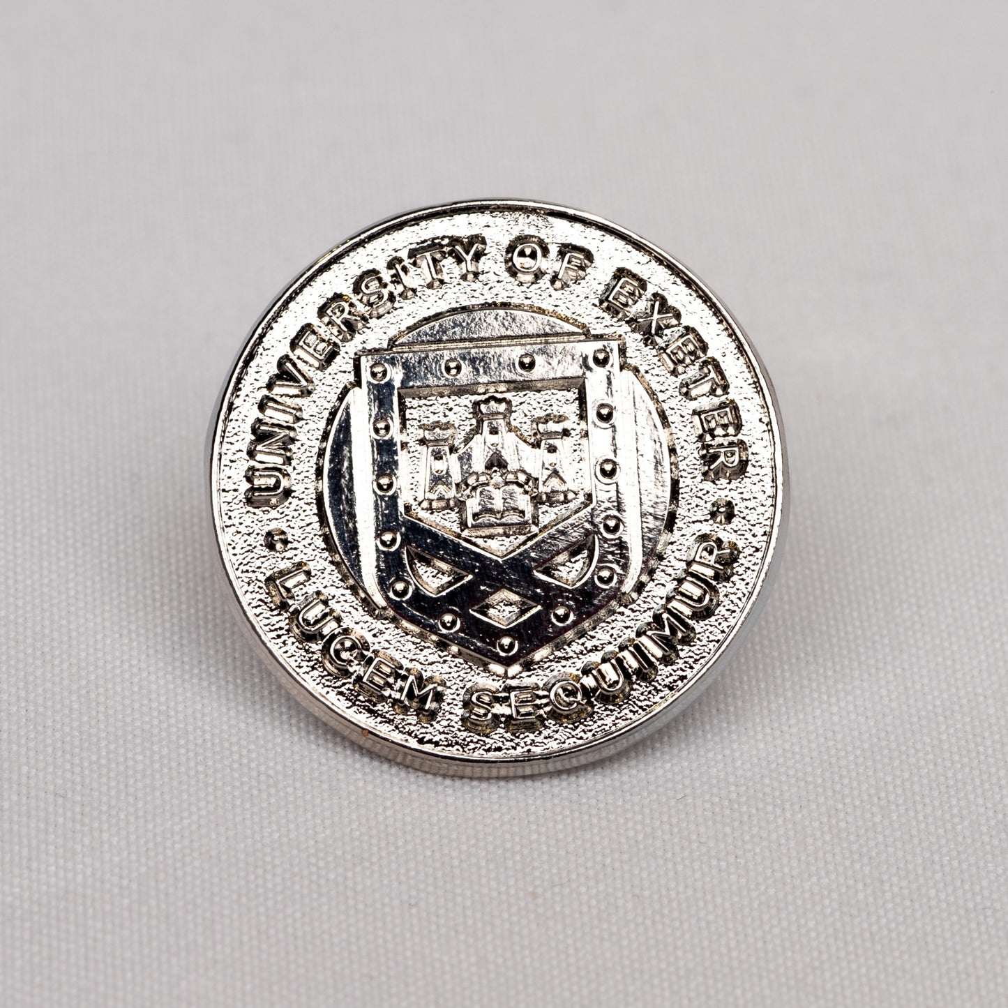 Exeter Logo Silver Pin Badge